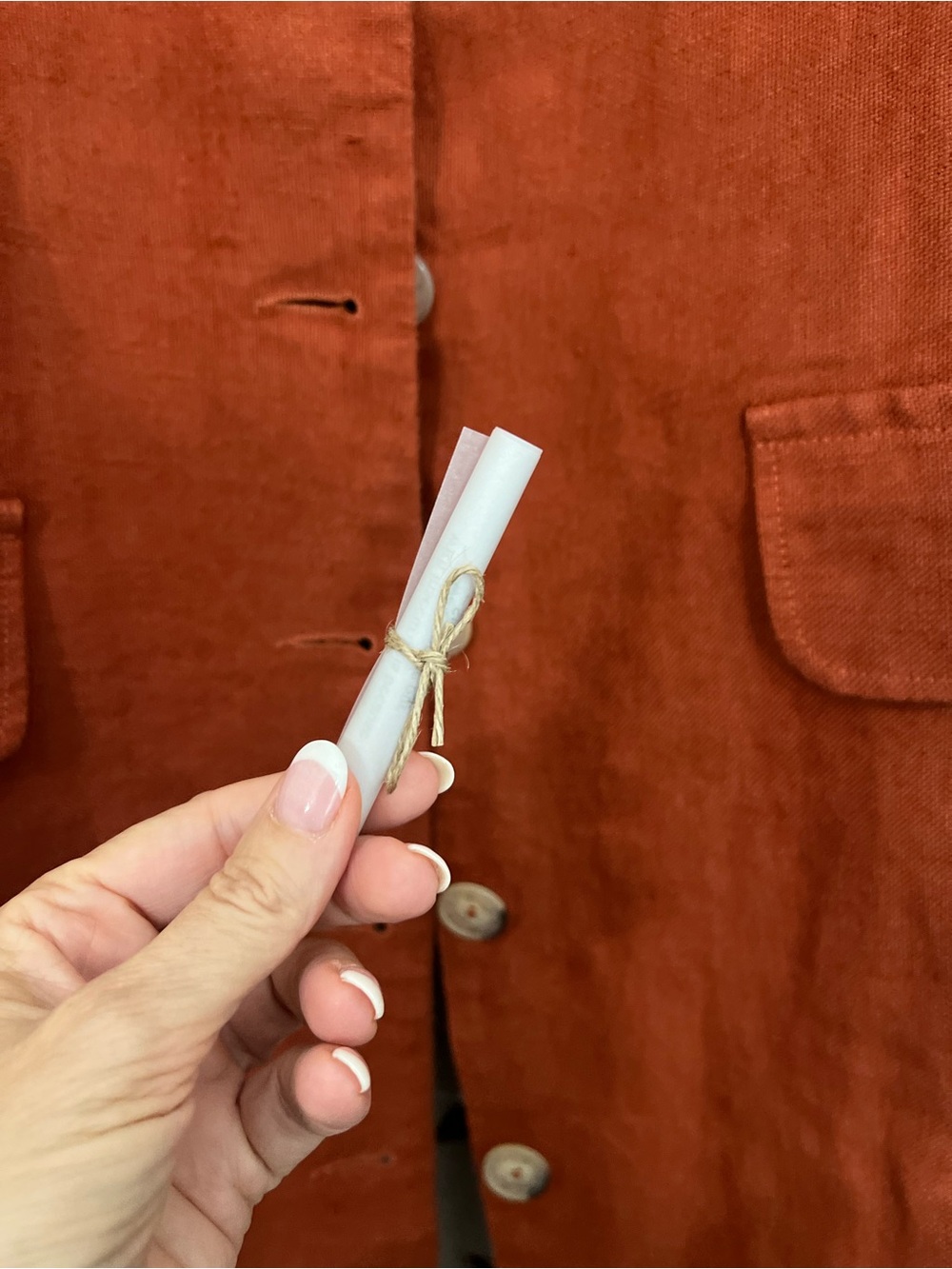 REVERSIBLE Son de Flor Claudia Long Linen Blend Coat with Botanical liner-S/XS - Picture 7 of 12
